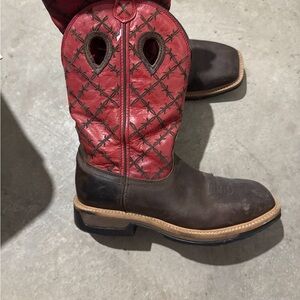 Twisted X Red and Brown Men's Boots